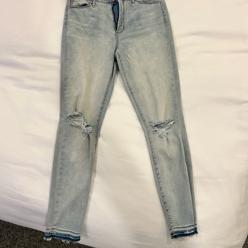 Articles Of Society Light Blue Skinny Jeans Mid Rise